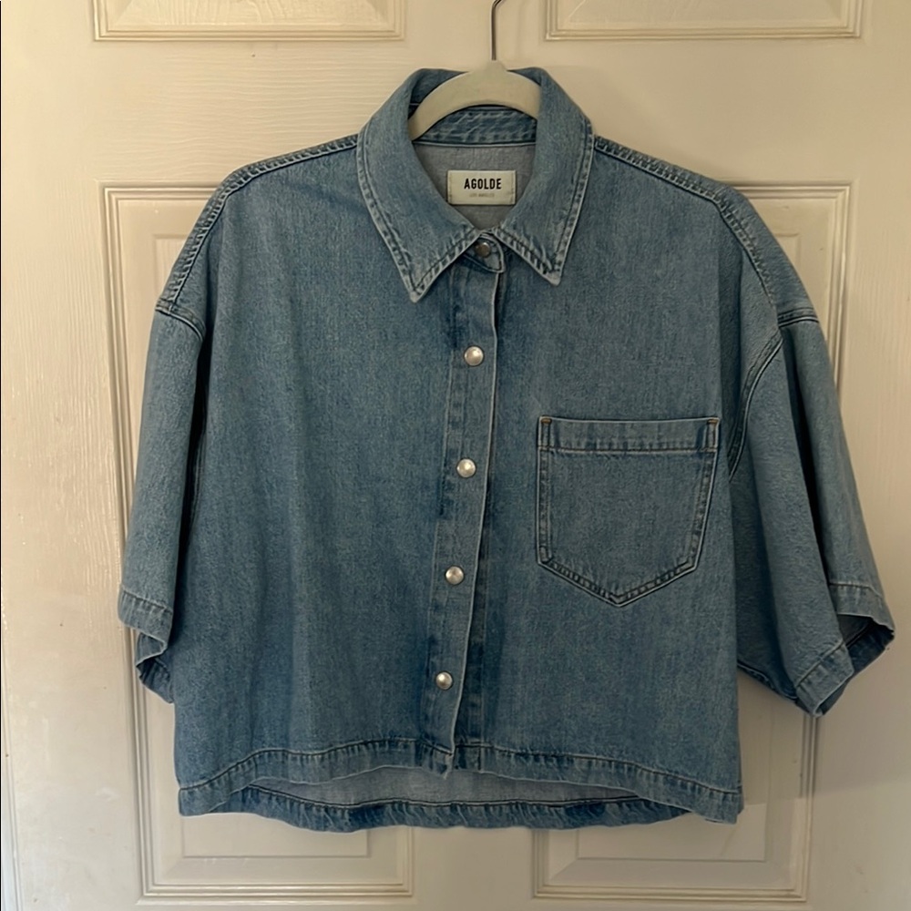 AGOLDE Denim Button-Up Shirt